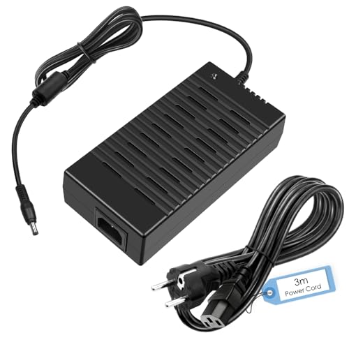 SHNITPWR Netzteil 12V 12A 144W Netzadapter AC Adapter 100-240V 50-60HZ 12 Volt 10A 8A Transformator mit 3M Netzkabel für LED-Streifenlicht 3D-Drucker DVD TV Kamerasystem SHNITPWR Netzteil 12V 12A 144W Netzadapter AC Adapter 100-240V 50-60HZ 12 Volt 10A 8A Transformator mit 3M Netzkabel für LED-Streifenlicht 3D-Drucker DVD TV Kamerasystem von SHNITPWR