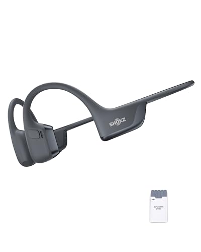 SHOKZ OpenRun Pro 2 Knochenschall Sportkopfhörer, Open-Ear-Ohrhörer mit Bluetooth 5.3, Mikrofon mit Geräuschunterdrückung, IP55 wasserdicht, 12 Std. Wiedergabe, USB-C Schnellladung, Leuchtreflektoren von SHOKZ