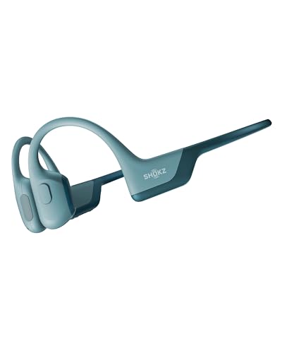 SHOKZ OpenRun Pro Knochenschall Kopfhörer, Open-Ear Bluetooth Kopfhörer mit Noise-Cancelling Mikrofon, IP55 wasserdichte kabellose Ohrhörer zum Laufen, 10 Std Spielzeit, mit Sport-Stirnband, Blau SHOKZ OpenRun Pro Knochenschall Kopfhörer, Open-Ear Bluetooth Kopfhörer mit Noise-Cancelling Mikrofon, IP55 wasserdichte kabellose Ohrhörer zum Laufen, 10 Std Spielzeit, mit Sport-Stirnband, Blau von SHOKZ