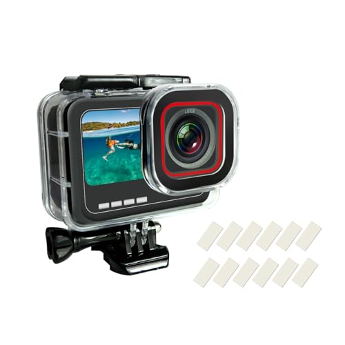 SHOOT Wasserdichtes Gehäuse für Insta 360 Ace Pro Diving Schutzhülle für Unterwasser mit Schnellspanner und Rändelschraube Zubehör von SHOOT