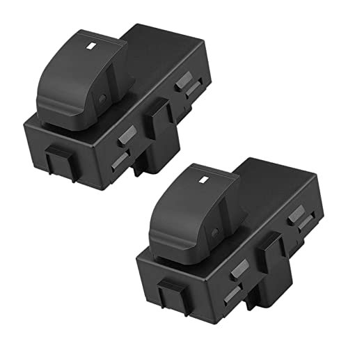 Kippschalter 2X Vorne Hinten Rechts Elektrische Fensterheberschaltersteuerung Schwarz Für Buick Luzern Silverado 22895545 von SHOUXI