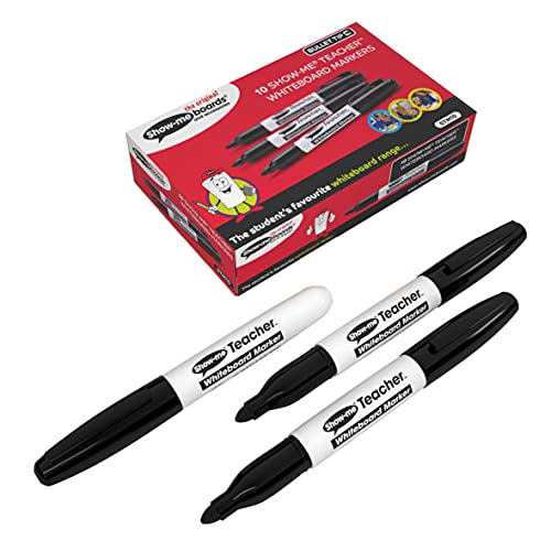 Show-me Black 'Teacher' Drywipe Pens, 10 Show-me Black 'Teacher' Drywipe Pens, 10 von SHOW-ME