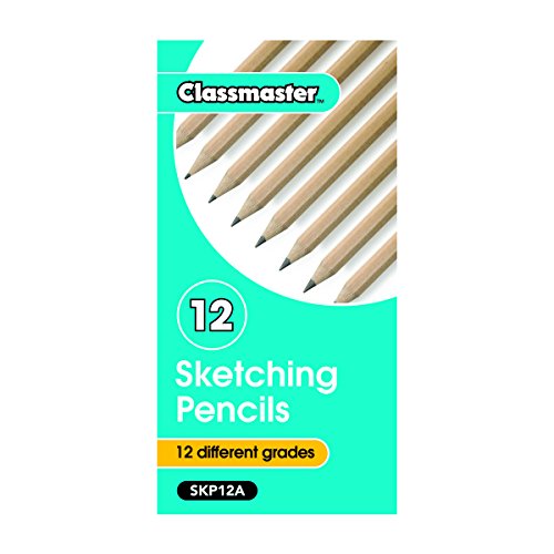 classmaster skp12 a Skizzieren Bleistifte, Härtegrade 4H bis 6B (12 Stück) von SHOW-ME