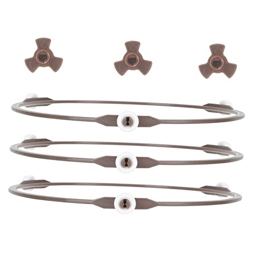 SHOWERORO Drehtellerring für Mikrowelle Ersatz für Mikrowellen-Tellerhalter Kunststoff-Drehtellerhalter für Ofenblech Kreis Mikrowellen-Stativ SHOWERORO Drehtellerring für Mikrowelle Ersatz für Mikrowellen-Tellerhalter Kunststoff-Drehtellerhalter für Ofenblech Kreis Mikrowellen-Stativ von SHOWERORO