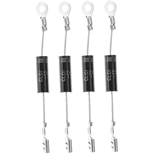 SHOWERORO 12 Stk Mikrowellendiode Hochspannungsdioden Universaldiode für Mikrowellenherde mikrowellenzubehör Mikrowellenofen Zubehör Diodenersatz Diode für Haushaltsmikrowellenherde Metall von SHOWERORO