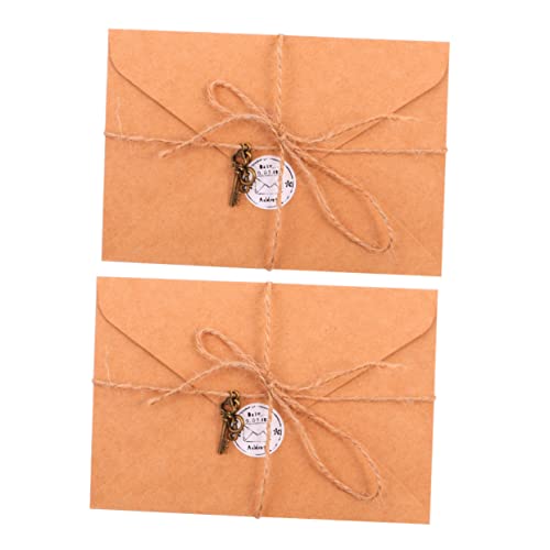 SHOWERORO 1Satz Retro Briefpapier mit Umschlägen Handgeschriebenes Schreibpapier für Einladungen Grußkarten und DIY Projekte Teiliges mit Verschleißfestem Kraftpapier von SHOWERORO