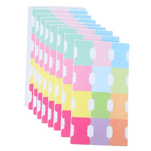 SHOWERORO 20 Blatt Seitenmarker klebrige Index-Tabs T für Buchbinder beschreibbare Buchseitenmarker selbstklebend für Büro Zuhause Arbeitszimmer von SHOWERORO