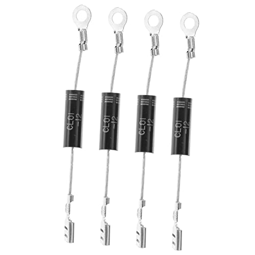 SHOWERORO 20 Stk Mikrowellendiode Küchen-mikrowellenherd-diode Hochspannungsdiode Diodengleichrichter Diode Für Mikrowelle Diode Für Den Heimmikrowellenherd Ofenkabeldiode Black Metall von SHOWERORO