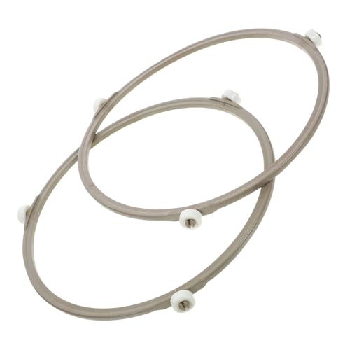 SHOWERORO Drehtellerringe für Mikrowelle Drehteller Tablettringe Stützradringe Set 2 Stück Material SHOWERORO Drehtellerringe für Mikrowelle Drehteller Tablettringe Stützradringe Set 2 Stück Material von SHOWERORO