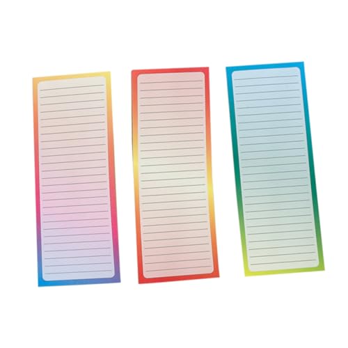 SHOWERORO Magnetblock mit Einkaufsliste für den Kühlschrank 3 Sets magnetische Notizbücher je 50 Seiten Notizblock von SHOWERORO