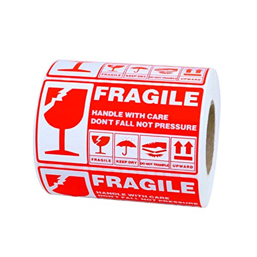 SHOWERORO 300Stücke Fragile Label Aufkleber Selbstklebende Warnetiketten für Versand und Umzug Hochwertige Zerbrechliche und Einfach zu Verwenden Praktisch SHOWERORO 300Stücke Fragile Label Aufkleber Selbstklebende Warnetiketten für Versand und Umzug Hochwertige Zerbrechliche und Einfach zu Verwenden Praktisch von SHOWERORO