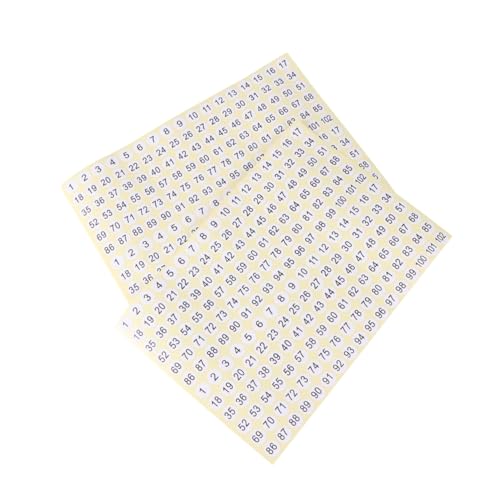 SHOWERORO Runde Zahlenaufkleber selbstklebend 3060 Stück/1 Packung zur Aufbewahrung und Organisation von SHOWERORO