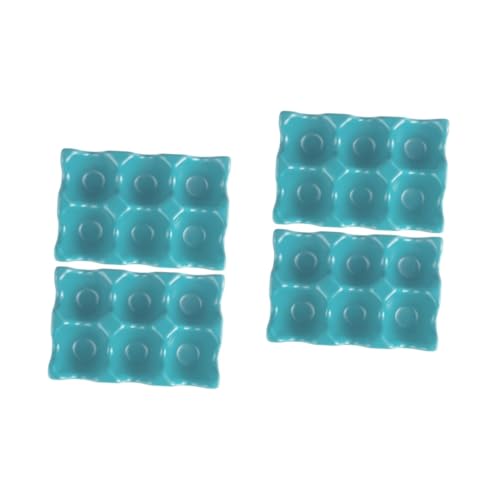 SHOWERORO 4 Stück Ei Lagerung Eierschale Mit Deckel Stapelbarer Eierhalter Eierregal Eierschale Mit 6 Gittern Kühlschrank-ei Teuflische Eierteller Eierkorb Eierbehälter Blue Keramik SHOWERORO 4 Stück Ei Lagerung Eierschale Mit Deckel Stapelbarer Eierhalter Eierregal Eierschale Mit 6 Gittern Kühlschrank-ei Teuflische Eierteller Eierkorb Eierbehälter Blue Keramik von SHOWERORO