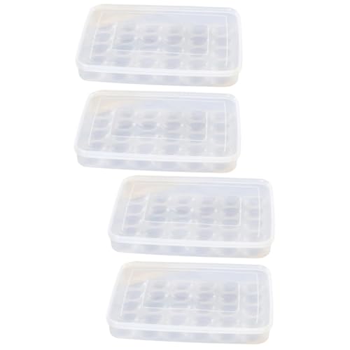 SHOWERORO 4 Stück Eierkarton Teufelseierhalter Mit Deckel Spender Kühlschrank Container-organizer Lagerhenne Gefrierbehälter Für Eier Kühlschrankhalter Eierablagen Im Kühlschrank Plastik SHOWERORO 4 Stück Eierkarton Teufelseierhalter Mit Deckel Spender Kühlschrank Container-organizer Lagerhenne Gefrierbehälter Für Eier Kühlschrankhalter Eierablagen Im Kühlschrank Plastik von SHOWERORO
