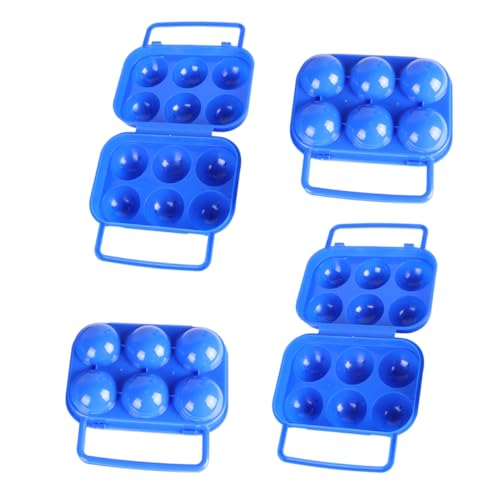 SHOWERORO 6 Grids Storage Boxen 4pcs Kunststoffbehälter Tragbarer Organizer Sealing Design Für Die Küche von SHOWERORO