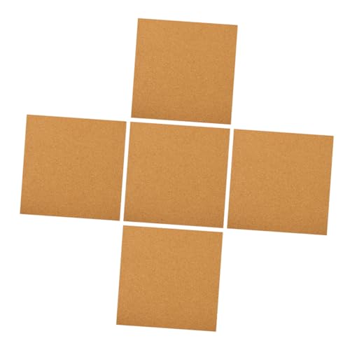 SHOWERORO 5 Stück Selbstklebende Dekorative Korkplattenfliesen, Quadrate, 300 X 300 X 2 Mm, Holztafel, Wandpinnwand, Schalldichte Korkplatten, Fotoanzeigetafel Für Büro, Zuhause, Schule, von SHOWERORO