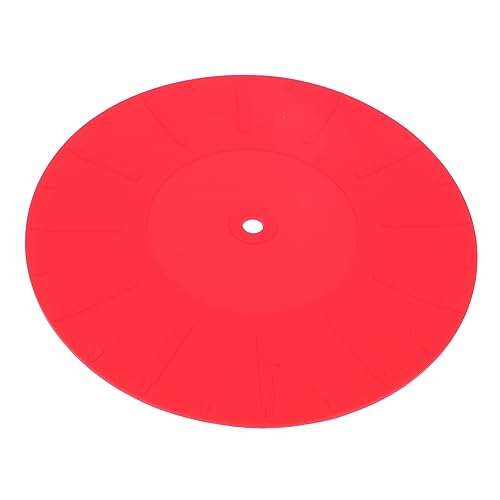 SHOWERORO Rekordmatte aufzeichnen Matte für Aufzeichnung Schallplattenmatte Vinyl Zubehör für Schallplatten Plattenschutzmatte Audio-Player-Matte Disc-Schutzpolster Kieselgel rot SHOWERORO Rekordmatte aufzeichnen Matte für Aufzeichnung Schallplattenmatte Vinyl Zubehör für Schallplatten Plattenschutzmatte Audio-Player-Matte Disc-Schutzpolster Kieselgel rot von SHOWERORO