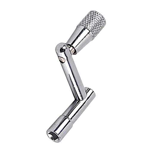 SHOWERORO Robuster Trommel-Stimmschlüssel in Z-Form silberner Trommelschlüssel rutschfester Griff einfach zu verwendendes Trommelzubehör von SHOWERORO