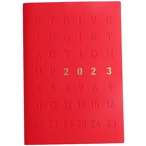 SHOWERORO Zeitmanagementplan monatlicher Kalenderplaner Kalender-Notizbuch digitaler Kalender Planer zu tun Tagebuch und Planer Arbeitskalender Effizienter Planer Schulplaner Kunstleder rot SHOWERORO Zeitmanagementplan monatlicher Kalenderplaner Kalender-Notizbuch digitaler Kalender Planer zu tun Tagebuch und Planer Arbeitskalender Effizienter Planer Schulplaner Kunstleder rot von SHOWERORO