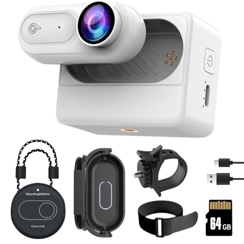SHPTDJTIC Mini-Körperkamera, tragbare Körperkamera mit 180° drehbarem Clip und magnetischem Umhängeband, 2500 mAh Ladehülle, IPX7 wasserdichte POV-Cam, Daumen-Action-Kamera für Haustiere, Sport SHPTDJTIC Mini-Körperkamera, tragbare Körperkamera mit 180° drehbarem Clip und magnetischem Umhängeband, 2500 mAh Ladehülle, IPX7 wasserdichte POV-Cam, Daumen-Action-Kamera für Haustiere, Sport von SHPTDJTIC