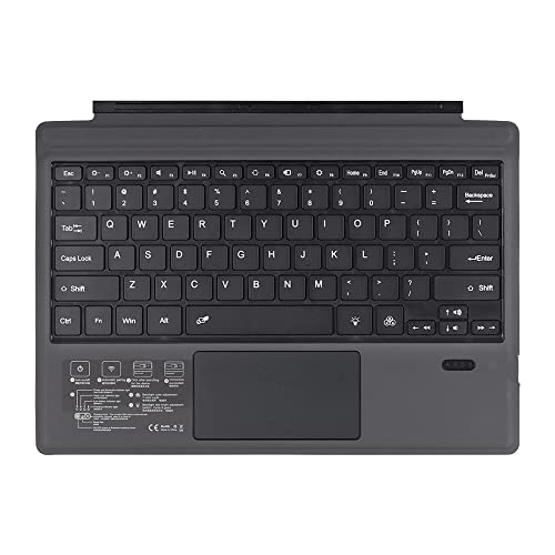 FAJIA Kabellose BT-Tastatur Tragbare, ultradünne Tablet-Tastatur mit Hintergrundbeleuchtung und großem Touchpad, kompatibel mit Surface Pro 3/4/5/6/7 von SHUAIGUO