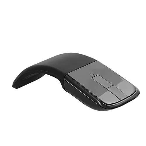 SHUAIGUO 2,4 G Wireless-Maus mit USB-Arc-Maus mit Touch-Funktion Falten optische Mäuse mit USB-Empfänger Biegemaus für PC Laptop (schwarz) von SHUAIGUO