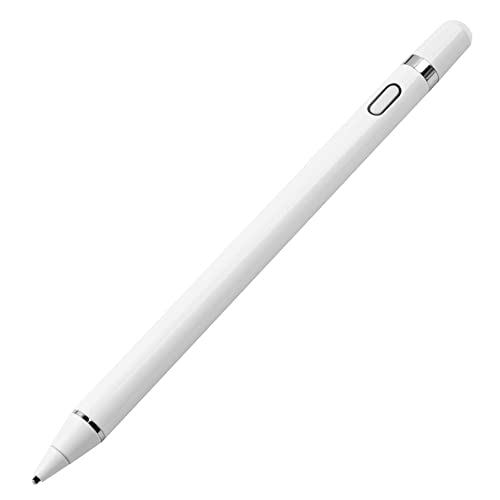 SHUAIGUO Universal Stylus Pen Elastische Reinkupferspitze Automatische Abschaltung Kompatibel mit iOS/Android/Windows Kapazitiven Touchscreens, Weiß von SHUAIGUO