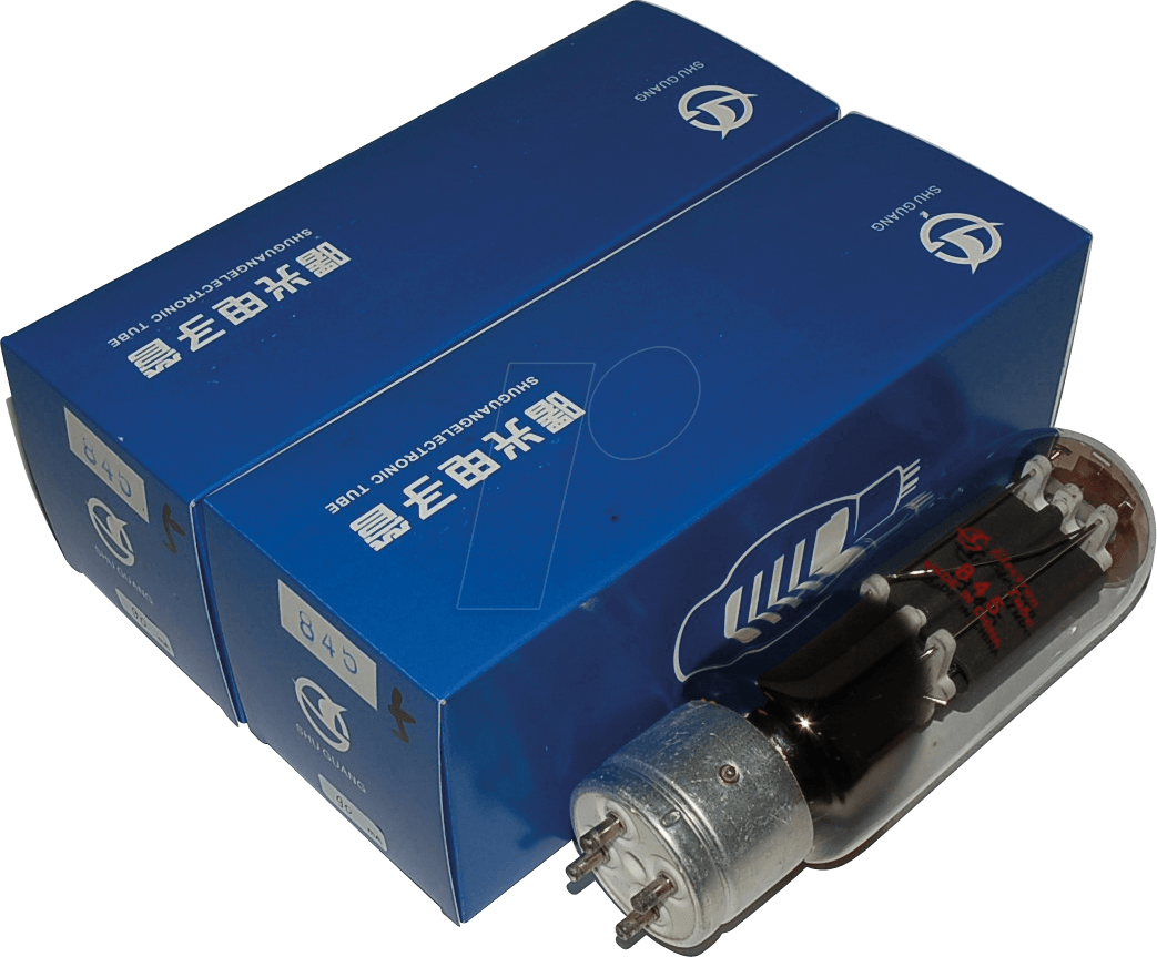 TUBE 845 X2 - Elektronenröhre, direkt geheizte Triode, 4-pol, matched Pair von SHUGUANG