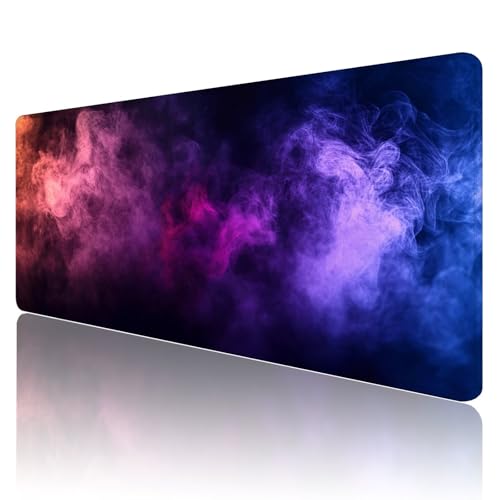 Gaming Mauspad XXL 1200 x 600mm Mauspad Blau Mousepad Schmetterling Mouse Pad Großer Erweiterter Schreibtischunterlage, rutschfeste Gummibasis Desk Mat Verbessert PräZision und Geschwindigkeit R758 von SHUIYAZI