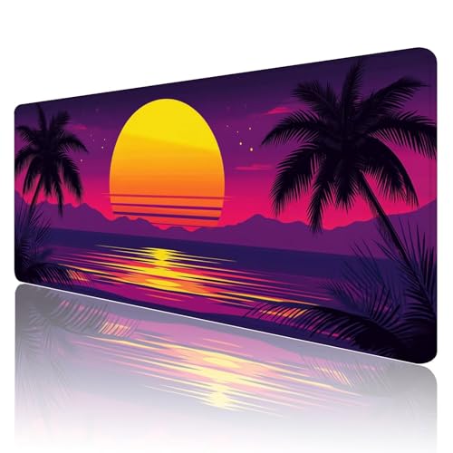 Gaming Mauspad XXL 800x400mm Mauspad Rosa Mousepad Niedlich Premium Mouse Pad Großer Erweiterter Schreibtischunterlage, rutschfeste Gummibasis Desk Mat Verbessert PräZision und Geschwindigkeit R972 von SHUIYAZI