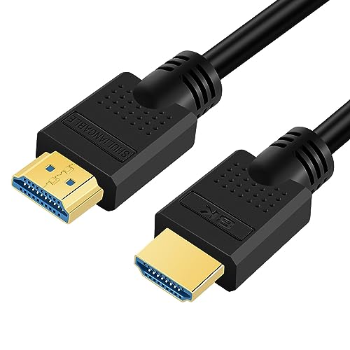 SHULIANCABLE 8K HDMI Kabel, HDMI 2.1 Kabel 48 Gbps 8K@60Hz,4K@120Hz,mit DSC Highspeed Ethernet, für Monitor, Projektor, Blu Ray PS4 Xbox (3M, Black) von SHULIANCABLE