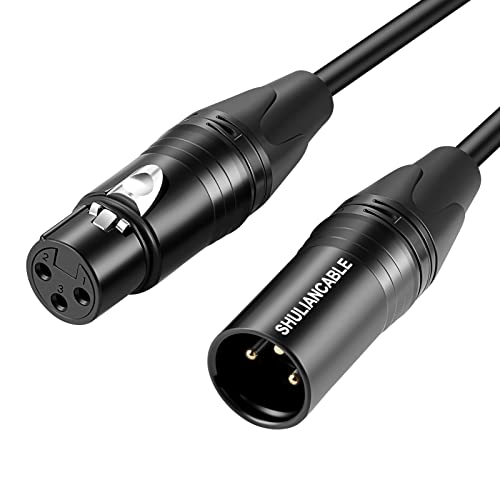 SHULIANCABLE Mikrofonkabel XLR Kabel, XLR Stecker auf XLR Buchse, Mikrofonkabel für Mikrofon, Verstärker, Mischpult, Lautsprecher usw (8M) von SHULIANCABLE