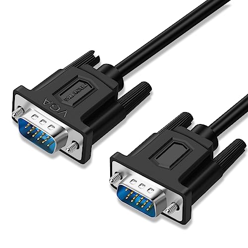 SHULIANCABLE VGA auf VGA Kabel, 15-polig, Full HD 1080P für Computer, Monitore, Projektoren (1M) von SHULIANCABLE