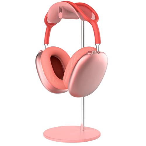 Kopfhörer Ständer Rosa, Headset Halterung Halter Tisch mit Aluminium Basis, kompatibel mit AirPods Max, Sennheiser, Beats, Bose, B&O, Sony, Gaming usw von SHUOSUO