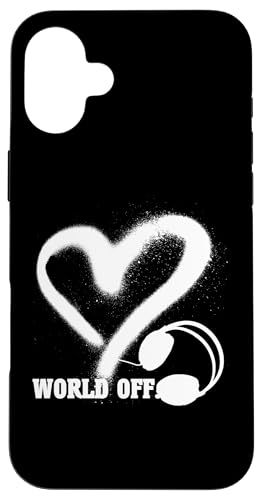 Musik Kopfhörer Herz Techno House Liebe Elektro Hülle für iPhone 16 Plus Musik Kopfhörer Herz Techno House Liebe Elektro Hülle für iPhone 16 Plus von SHURIKANER Elektro Techno Musik tanzen
