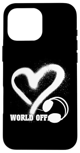 Musik Kopfhörer Herz Techno House Liebe Elektro Hülle für iPhone 16 Pro Max Musik Kopfhörer Herz Techno House Liebe Elektro Hülle für iPhone 16 Pro Max von SHURIKANER Elektro Techno Musik tanzen