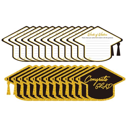 24 Stück Graduate Advice Cards 2025, Grußkarten zum Schulabschluss, Klasse 2025, Glückwünsche für Absolventen, Hochschulkarte oder Schule 24 Stück Graduate Advice Cards 2025, Grußkarten zum Schulabschluss, Klasse 2025, Glückwünsche für Absolventen, Hochschulkarte oder Schule von SHUZHENG