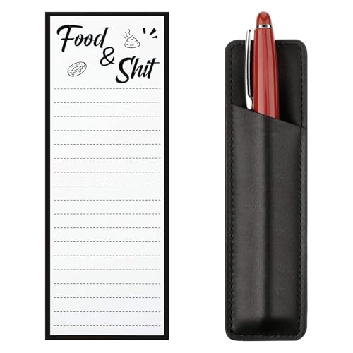 Magnetic Shopping List Pads,Notepads Lists for Fridge with 1 Piece PU Leather Magnetic Pen Holder,To-Do List,Reminders,Grocery List Pad and Memo Pads,50 Sheets Per Pad 21 x 9 cm Magnetic Shopping List Pads,Notepads Lists for Fridge with 1 Piece PU Leather Magnetic Pen Holder,To-Do List,Reminders,Grocery List Pad and Memo Pads,50 Sheets Per Pad 21 x 9 cm von SHYSBV