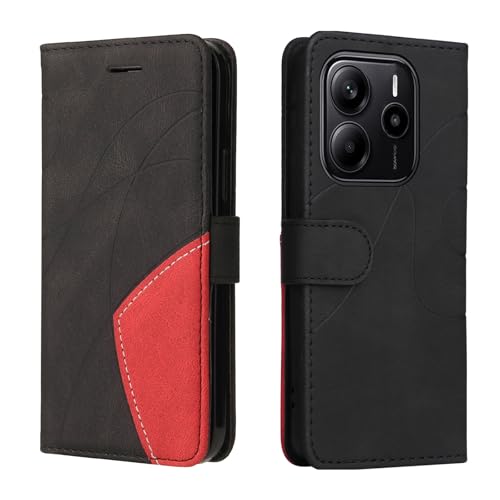 SHYXGLON Brieftaschen-Schutzhülle kompatibel mit Redmi Note 14 4G, Premium-Leder, Brieftaschen-Schutzhülle [Handschlaufe] [Kartenfächer] [Magnetverschluss] Klapphülle für Xiaomi Redmi Note 14 4G von SHYXGLON