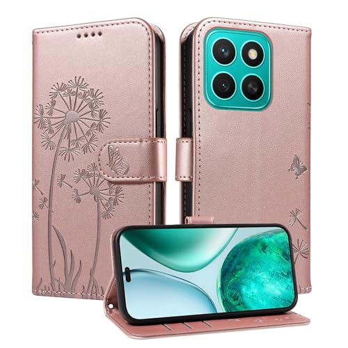 SHYXGLON Schutzhülle für Honor X8C 4G, Premium-Leder, Brieftasche, Handschlaufe, Kartenfächer, Magnetverschluss, Standfunktion, Folio-Schutzhülle für Honor X8C 4G, Rosa SHYXGLON Schutzhülle für Honor X8C 4G, Premium-Leder, Brieftasche, Handschlaufe, Kartenfächer, Magnetverschluss, Standfunktion, Folio-Schutzhülle für Honor X8C 4G, Rosa von SHYXGLON