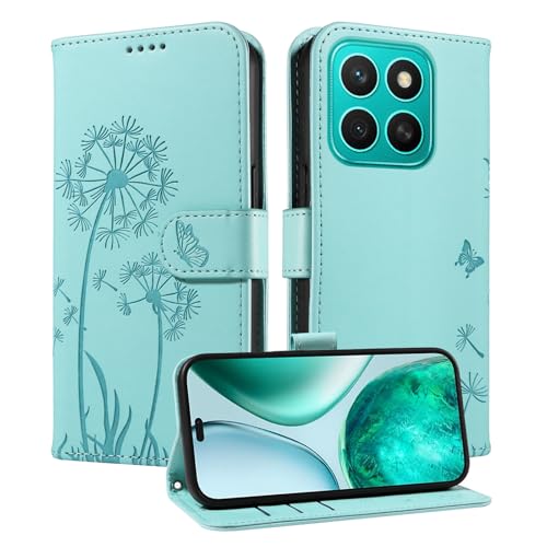 SHYXGLON Schutzhülle für Honor X8C 4G, Premium-Leder, Geldbörse, Handschlaufe, Kartenfächer, Magnetverschluss, Standfunktion, Folio-Schutzhülle für Honor X8C 4G, Grün SHYXGLON Schutzhülle für Honor X8C 4G, Premium-Leder, Geldbörse, Handschlaufe, Kartenfächer, Magnetverschluss, Standfunktion, Folio-Schutzhülle für Honor X8C 4G, Grün von SHYXGLON