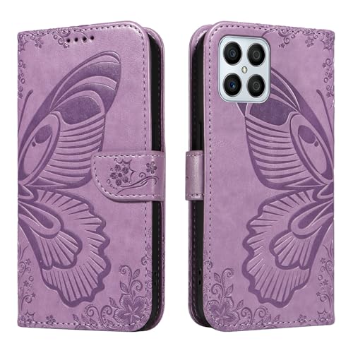 SHYXGLON Schutzhülle für Honor X8C 4G, Premium-Leder, Geldbörse, Handschlaufe, Kartenfächer, Magnetverschluss, Standfunktion, Folio-Schutzhülle für Honor X8C 4G, Violett SHYXGLON Schutzhülle für Honor X8C 4G, Premium-Leder, Geldbörse, Handschlaufe, Kartenfächer, Magnetverschluss, Standfunktion, Folio-Schutzhülle für Honor X8C 4G, Violett von SHYXGLON