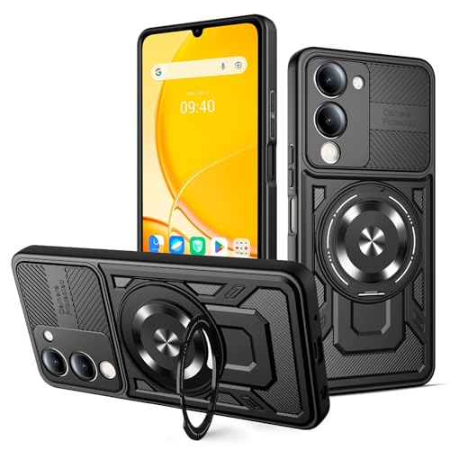 SHYXGLON Schutzhülle für Vivo Y04 4G, Militärqualität, integrierter Ständer, Vivo Y29S 5G, Hybrid-Rüstung, doppellagiger Stoßschutz, robuster Schutz, Anti-Drop-Hülle für Vivo Y04 4G, Schwarz SHYXGLON Schutzhülle für Vivo Y04 4G, Militärqualität, integrierter Ständer, Vivo Y29S 5G, Hybrid-Rüstung, doppellagiger Stoßschutz, robuster Schutz, Anti-Drop-Hülle für Vivo Y04 4G, Schwarz von SHYXGLON