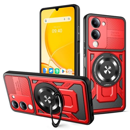 SHYXGLON Schutzhülle für Vivo Y04 4G, militärischer Schutz, integrierter Ständer, Vivo Y29S 5G, Hybrid-Rüstung, doppellagiger Stoßschutz, robuster Schutz, Anti-Drop-Hülle für Vivo Y04 4G, Rot SHYXGLON Schutzhülle für Vivo Y04 4G, militärischer Schutz, integrierter Ständer, Vivo Y29S 5G, Hybrid-Rüstung, doppellagiger Stoßschutz, robuster Schutz, Anti-Drop-Hülle für Vivo Y04 4G, Rot von SHYXGLON