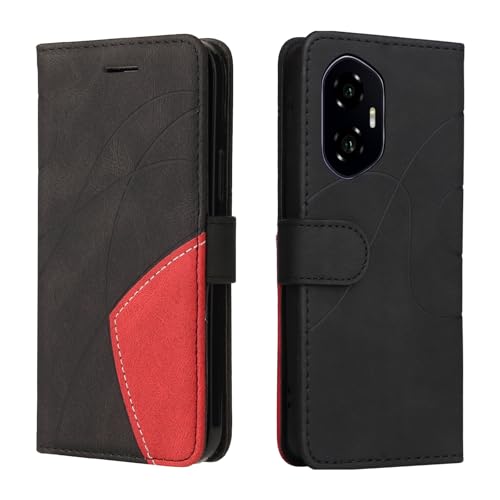 SHYXGLON Schutzhülle kompatibel mit Honor 300 5G, Premium-Leder, Brieftaschen-Schutzhülle [Handgelenkschlaufe] [Kartenfächer] [Magnetverschluss] Flip Case für Honor 300 5G (Schwarz) von SHYXGLON