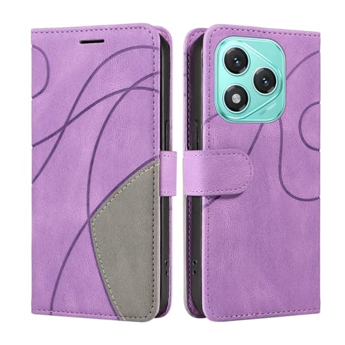 SHYXGLON Schutzhülle kompatibel mit Honor 400 Lite, Premium-Leder, Brieftaschen-Schutzhülle [Handgelenkschlaufe] [Kartenfächer] [Magnetverschluss] Klapphülle für Honor 400 Lite (lila) von SHYXGLON