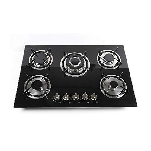 30" Gaskochfeld / 5 Flamme Einbauherd/Autark Elektrische Zündung und Flameout Gasherd/Gehärtetes Glas Gaskocher Geeignet für Erdgas LPG-Gass 30" Gaskochfeld / 5 Flamme Einbauherd/Autark Elektrische Zündung und Flameout Gasherd/Gehärtetes Glas Gaskocher Geeignet für Erdgas LPG-Gass von SHZICMY