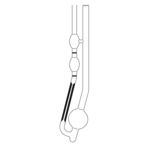 SI Analytics Glas Cannon-Fenske Routine Viskosimeter, 51301, 7ml-12ml Füllvolumen, 245mm Länge von SI Analytics