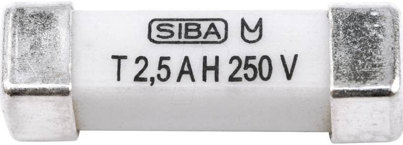 SMD-T 0,5A - SMD-Sicherung 4,5x16 träge 305V 0,5A von SIBA