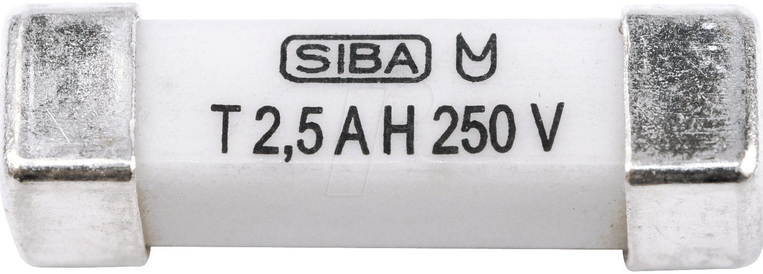 SMD-T 0,63A - SMD-Sicherung 4,5x16 träge 305V 0,63A von SIBA